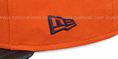 Bears NFL ENGLISH-WORD SNAPBACK Orange-Navy Hat by New Era - 4th View