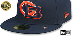 Bears NFL LIGATURE Navy Fitted Hat by New Era - 4th View