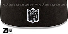 Bears NFL TEAM-BASIC Black-White Fitted Hat by New Era - 4th View