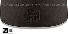 Bears NFL TEAM-BASIC BLACKOUT Fitted Hat by New Era - 4th View