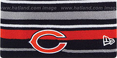 Bears STRIPEOUT Knit Beanie Hat by New Era - 4th View