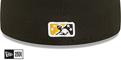 Bees MILB ONFIELD HOME Black Fitted Hat by New Era - 4th View