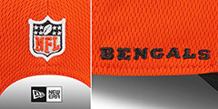 Bengals DASHMARK SIDELINE SNAPBACK Orange-Black Hat by New Era - 4th View