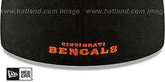 Bengals NFL TEAM-BASIC Black Fitted Hat by New Era - 4th View