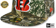 Bengals NFL TEAM-BASIC Realtree Camo Fitted Hat by New Era - 4th View