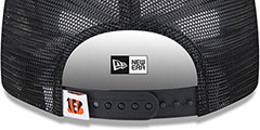 Bengals TEAM-BASIC TRUCKER SNAPBACK Black Hat by New Era - 4th View