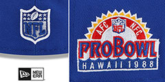 Bills 1988 PRO BOWL SIDE-PATCH Royal Fitted Hat by New Era - 4th View