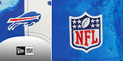 Bills 2022 NFL SIDELINE TIE-DYE SNAPBACK Hat by New Era - 4th View