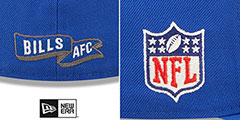 Bills 2022 NFL THROWBACK SIDELINE Royal Fitted Hat by New Era - 4th View