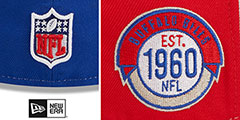 Bills HISTORIC SIDELINE PINWHEEL Fitted Hat by New Era - 4th View