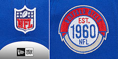 Bills HISTORIC SIDELINE SNAPBACK Royal Hat by New Era - 4th View