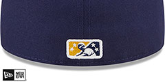 Biscuits MILB MARVEL DEFENDERS Gold-Navy Fitted Hat by New Era - 4th View