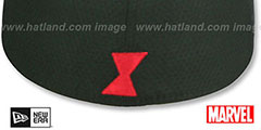 Black Widow CHARACTER Black Fitted Hat by New Era - 4th View