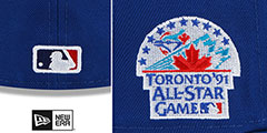 Blue Jays 1991 ALL STAR GAME SIDE-PATCH UP Fitted Hat by New Era - 4th View