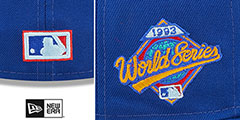 Blue Jays 1993 WS CLOUD-UNDER Royal Fitted Hat by New Era - 4th View