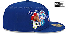 Blue Jays CITY CLUSTER Royal Fitted Hat by New Era - 4th View