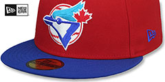 Blue Jays COOPERPACK Red-Royal Fitted Hat by New Era - 4th View