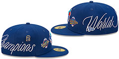 Blue Jays HISTORIC CHAMPIONS Royal Fitted Hat by New Era - 4th View