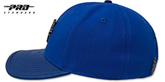 Blue Jays LOW-PRO BLACK METAL BADGE STRAPBACK Royal Hat by Pro Standard - 4th View