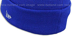 Blue Jays MLB-BIGGIE Royal Knit Beanie Hat by New Era - 4th View