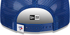 Blue Jays TEAM-BASIC TRUCKER SNAPBACK Royal Hat by New Era - 4th View