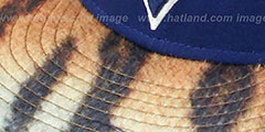 Blue Jays TIGER ANIMALISTIC-FUR VIZA STRAPBACK Hat by New Era - 4th View