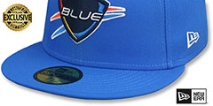 Blue NBA G-LEAGUE Blue Fitted Hat by New Era - 4th View