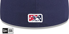 Blue Wahoos 2024 THEME NIGHT Navy Fitted Hat by New Era - 4th View