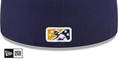 BlueClaws MILB MARVEL DEFENDERS Navy-Gold Fitted Hat by New Era - 4th View