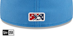 BlueClaws MILB ONFIELD ALT 1 Blue-Gold Fitted Hat by New Era - 4th View