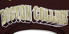 Boston College 2T FLASHBACK SNAPBACK Burgundy-Gold Hat by Zephyr - 4th View