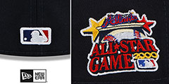 Braves 2000 ALL STAR GAME SIDE-PATCH UP Fitted Hat by New Era - 4th View