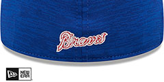 Braves 2024 COOPERSTOWN CLUBHOUSE Heather Royal Fitted Hat by New Era - 4th View