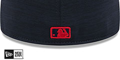 Braves 2024 ONFIELD CLUBHOUSE Heather Navy Fitted Hat by New Era - 4th View