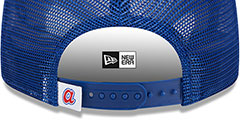 Braves COOP TEAM-BASIC TRUCKER SNAPBACK Royal Hat by New Era - 4th View