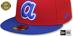 Braves COOPERPACK Red-Royal Fitted Hat by New Era - 4th View