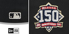 Braves METALLIC CAMO Fitted Hat by New Era - 4th View