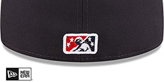 Braves MILB ONFIELD HOME Navy-Red Fitted Hat by New Era - 4th View