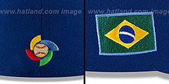 Brazil PERFORMANCE WBC-2 Royal Hat by New Era - 4th View