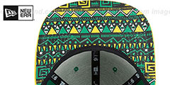 Brazil SPLENDOR SNAPBACK Green-Yellow Hat by New Era - 4th View