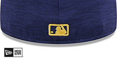 Brewers 2024 ONFIELD CLUBHOUSE Heather Navy Fitted Hat by New Era - 4th View