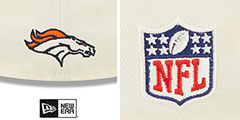 Broncos 2022 NFL SIDELINE Cream-Orange Fitted Hat by New Era - 4th View