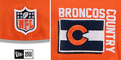 Broncos 2024 NFL DRAFT Orange Fitted Hat by New Era - 4th View