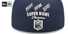 Broncos CROWN CHAMPS Navy Fitted Hat by New Era - 4th View