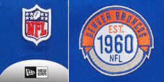 Broncos HISTORIC SIDELINE SNAPBACK Royal Hat by New Era - 4th View