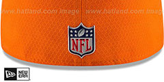 Broncos HONEYCOMB STADIUM Orange Fitted Hat by New Era - 4th View