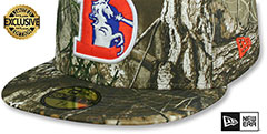 Broncos NFL THROWBACK TEAM-BASIC Realtree Camo Fitted Hat by New Era - 4th View