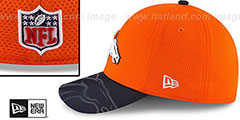 Broncos STADIUM TRAINING FLEX Orange-Navy Hat by New Era - 4th View