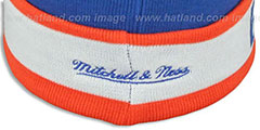 Broncos THE-BUTTON Knit Beanie Hat by Michell and Ness - 4th View