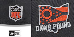 Browns 2024 ONSTAGE NFL DRAFT Grey Fitted Hat by New Era - 4th View